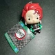 E1186 Tanjiro Yura Yura Mascot Mini Figure Keychain 3" Banpresto Japan