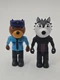 Roblox Piggy Doggy Officer & Willow Wolf Figures Lot of 2 Action Toys...