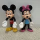 Lot Of 2 Kellogg's Mickey & Minnie Mouse 4" Bendy Figures Walt Disney World