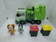 BLUEY & FRIENDS MOOSE Garbage Recycling Truck playset figures set