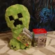 Mattel Minecraft Movie Creeper Plush Doll & Dennis Figure Collectible Set