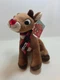 Dan Dee 10&rdquo; Light Up Singing Musical Rudolph Reindeer Plush With Tags Scarf