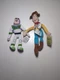 Pixar Toy Story Kellogg's Disney Mini Bean Plush 5" Woody and Buzz Dolls NWT