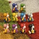 Super Mario YOSHI Mini Figure Set Of 10 Bandai Bath Bomb 1&rdquo; Nintendo