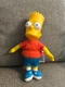 The Simpsons Bart Simpson 10inch Plush Doll  Plastic Head 2024 Jakks Pacific NEW