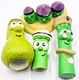 Big Idea 1998 VeggieTales Dave and the Giant Pickle Toy Lot of 4 Figures