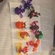 Lot 9 Spin Bakugan Figures & 22 Cards Lot Dragonoid Nillious Blitz Fox