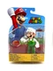 Super Mario JAKKS Pacific World of Nintendo Figure FIRE LUIGI w Fire Ball