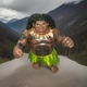 Disney Moana Mega Maui 16&rdquo; Talking Doll Action Figure Toy Sings Jakks No Hook
