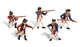 Woodland Scenics SP4454 Scene-A-Rama Scene Setters Revolutionary Soldiers
