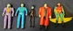 5 DC Batman The Animated Series Robin + Joker + Bruce  Action Figure 1993 Kenner