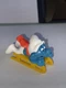 Schleich Super Smurf - 40201 - Sled Yellow Tobogganing Winter Smurfs Bobsled