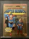 DC Comics Super Heroes Superman  Toy Biz MOC Graded CAS 80 No Curl! Rare 1989