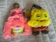 Zuru Fuggler x Spongebob Squarepants & Patrick Keychain Plush Ring Set Of 2