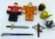 ROBLOX Jazwares figures lot of 2 with accessories, 3 inch figures