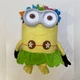 Universal Studios Despicable Me Minions HAWAIIAN Minion Stuffed Animal Toy 11&rdquo;
