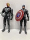 Lot of 2 Avengers Marvel Endgame Team Suit Iron Man/Cap 6" Action Figures 2018