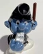 VTG Smurfs #20123 Policeman Smurf w/Black Uniform PVC Figure 1981 Schleich