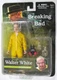 BREAKING BAD WALTER WHITE YEL HAZMAT SUIT FACE MASK & GLASS FLASK MEZCO CREASED