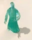 Star Wars Obi Wan Kenobi Ghost Mail Away Clear Green (1997) Kenner Figure 69736
