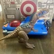 Mattel Jurassic World Dominion Roar Strikers Rajasaurus Dinosaur Figure Used