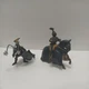 Schleich 70032 Schwarzer Ritter Black Knight On Horseback w/Bonus Knight (Used).