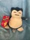 Vintage SNORLAX #143 Plush Beanie 5.5&rdquo; Pok&eacute;mon Nintendo Hasbro 1998 New NWT