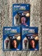 (3) 1988 Galoob Star Trek The Next Generation Capt. Picard & Worf Action Figures