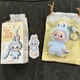 POP MART Labubu The Monsters Pin For Love Series Mini Vinyl Plush Doll Pendant D