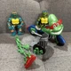 TMNT TOON CYCLE & TOON Mikey & Leo PLAYMATES 1992 LOOSE ACTION FIGURES