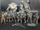 Joytoy 1/18 scale Stellar Scar squad and mech titanfall style figure lot