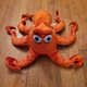 Disney 16" Plush Orange Finding Dory Pixar Octopus HANK Stuffed Toy Gift
