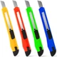 4 Pack Box Cutter, 9Mm Snap-Off Utility Knife, Box Cutter Retractable for Openin
