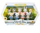 Honey Bee Acres Playground Pals 9 Figure Set Rainbow Flower Shirts Dresses