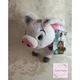 Disney Store Authentic Moana 2016 White Grey Pua Pig Super Soft Plush NWT