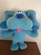 Blues Clues Sing Along Blue 12 inch Plush Sings Barks Talks 1997 Viacom TYCO