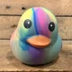 Squeezy Non-Toxic Tye Dye Duck Squishy 4x3x3 in