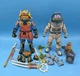 NECA TMNT Samurai Michelangelo & Space Adventure Donatello Figures Complete