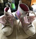 JOJO SIWA NICKELODEON Hi-Top Sneakers Shoes w/ Bow & Sequins Girls Size 4