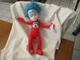 De Seuss Thing 2 Cat in The Hat plush large 17" tall Nanco 2003