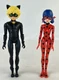 Miraculous Ladybug & Cat Noir 4 In Action Figures Lot of 2 Zagtoon Playmates