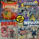4 1994-95 Marvel Toy Biz Rhino Pheonix Daredevil Invisible Women EX