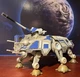 Micro Galaxy Squadron 501st Clone Battalion AT-TE & Figures - CUSTOM Painted