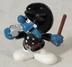 Vintage Smurfs Policeman Smurf 20123 Black Uniform Peyo Schleich Figure