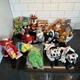 Lot Of 16 - Disney Store 8" Beanie Bean Bag 101 Dalmations Jungle Book Bambi 3H