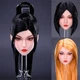 YMTOYS YMT073 1/6 Girl Head Sculpt Model Fit 12in Figures