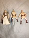 Star Wars Lot of 3 Obi Wan Kenobi Action Figures 1998-2001 Hasbro Kenner Vintage