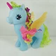 GI GO Wonder My Little Pony Blue Rainbow Alicorn Jumbo 9" Fakie MLP SML-16-B1