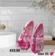Nickelodeon Jojo Siwa Girls Pink Bow Glitter Mary Jane Flat Shoes Size 10
