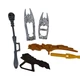 Kenner Aliens Vs Predator Renegade Weapons Armor Lot Chrome 